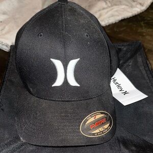 Hurley Black Hat with White Logo